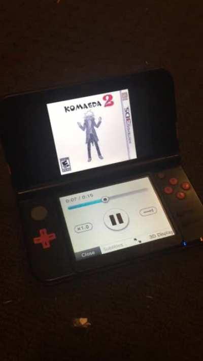 nagito komaeda on the nintendo 3ds on the nintendo 3ds