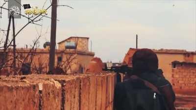 Jaysh al-Badia attacking the village of al-Mushayrfah in Southern rural Idlib, begin 2018