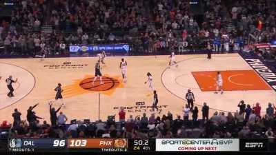 [Highlight] Booker drains the dagger 3 to put the Suns up 7 under a minute left