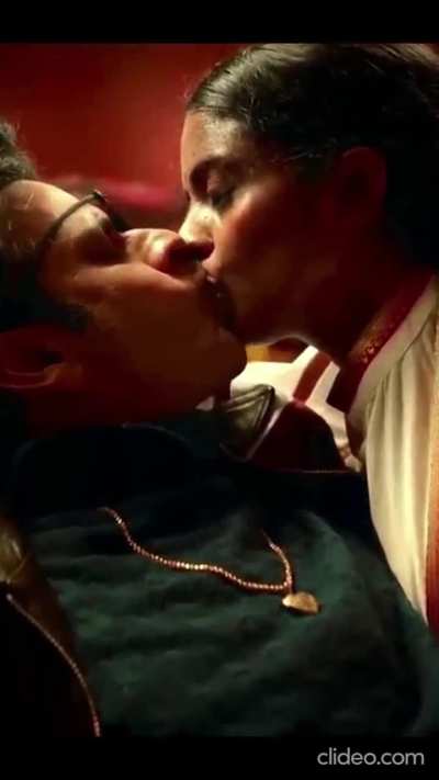 Hot kiss in web series