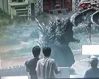 Godzilla dancing