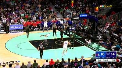 [Highlight] Joel Embiid throws in the impossible and one layup, and receives MVP chants from the fans in Charlotte