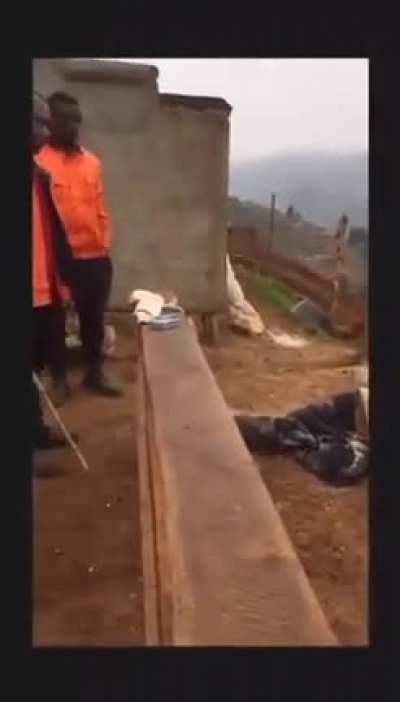 CHINA WHIPPING BLACKS IN AFRICA: Video shows Chinese manager at a mine in Rutsiro district, western Rwanda, torturing employee accused of theft.