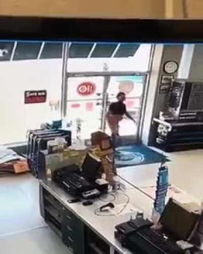 Flashing the entire store after being caught stealing