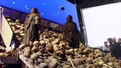 Aragorn and Gimli Desecrating the Bodies of the Men of the Mountains (8 March 3019, Colorized)