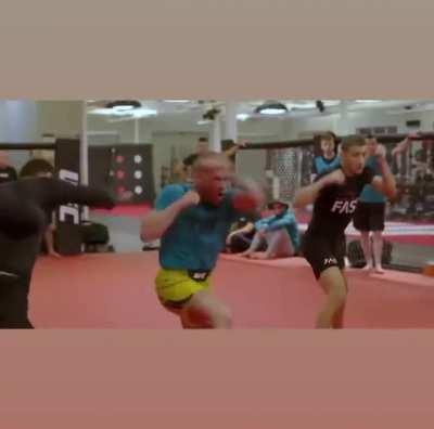 Just the boys throwing punches in a circle together <3