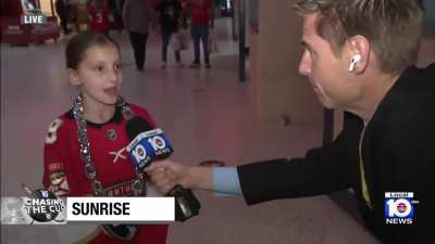 Young Florida Panthers fan: “I really liked how they punched each other a lot.”