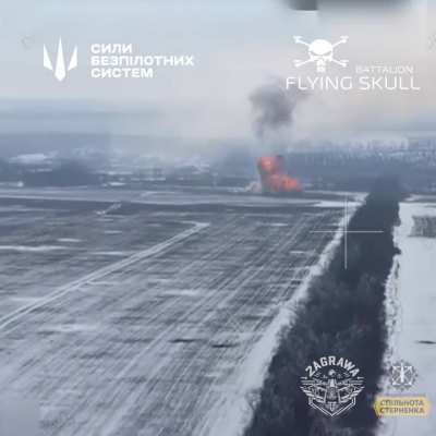 The Flying Skull operators FPV drones in the Pokrovsky direction hit 2 T-72, the first T-72 ammunition detonated, and the second T-72 caught fire. March 2025, Donetsk region.