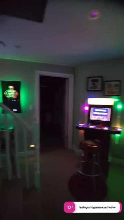 I can't be in Australia so I created the atmosphere in my basement can't wait for Sunday!