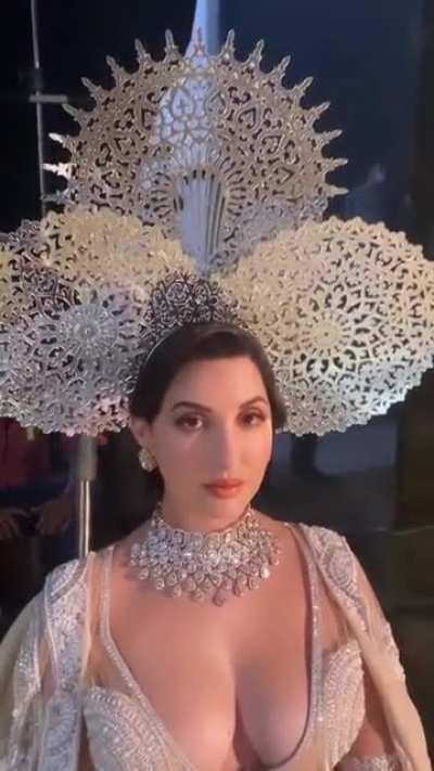 Nora Fatehi looking like a pure cum goddess