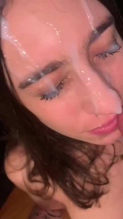 9 HUGE shots to my Face 😇