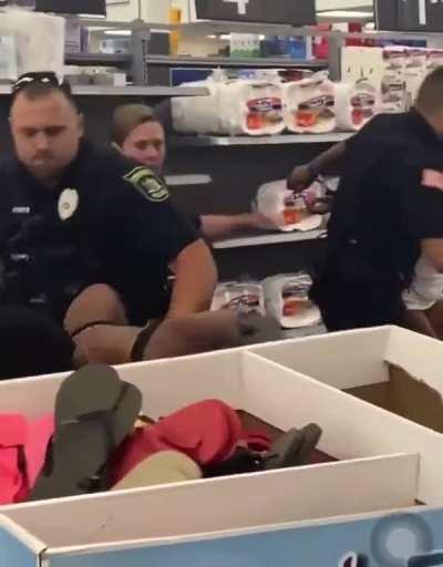 To bite a cop...