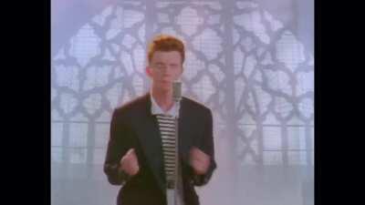 Rick Astley is gonna say the n word