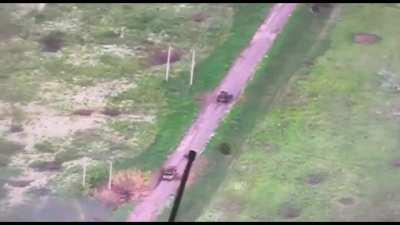 Hluboke village, north of the Kharkiv region (a Ukrainian village close to the border with Russia (see the map in comments). Magyar (Madyar) shows 15 destroyed units of Russian equipment on his screen: Tin-tin, tin-tin-tin...