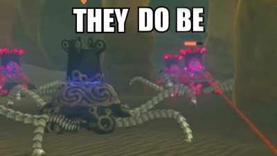 We modded Breath of the Wild so that every enemy in the game is actually a Guardian