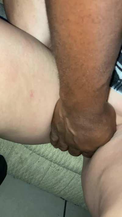 Being a Slut In The Adult Theater and Servicing a Big Black Cock In Front of Hubby While He Jerks Himself Off For Me...These are a Few of My Favorite Things ;)