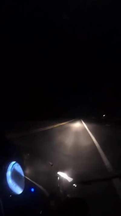 Biker almost hits deer going 138mph at night
