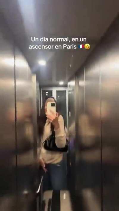 A narrow elevator in Paris