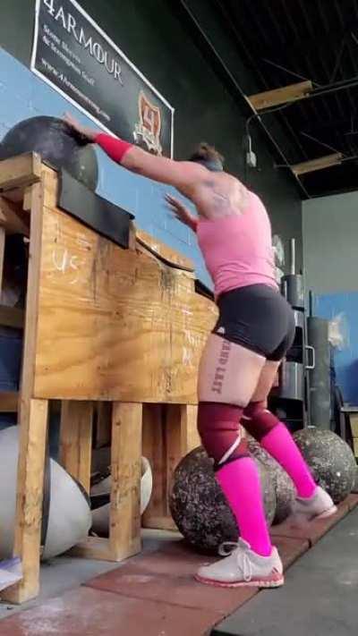 (OC) One year ago a 200 pound atlas stone almost killed me