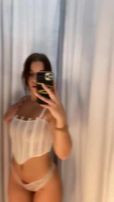 had some fun in the changing room of a fashion store.. the staff looked at me pretty weird when I came out