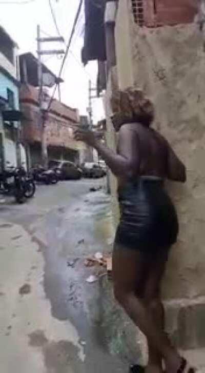 Woman fell into an underground warehouse