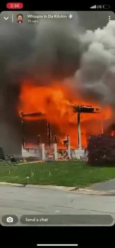 Woman in Maryland sets a house on fire while someone is still inside