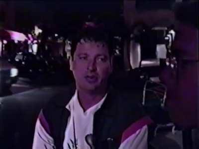 my dad & his friend interviewing people in downtown san diego, 1988; they were the OG youtube pranksters