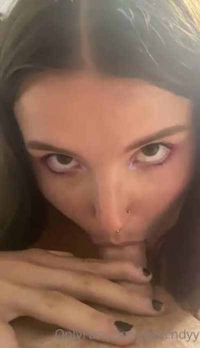 Her first sucking dick video