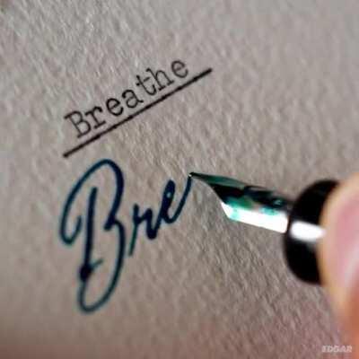 Take a second to breathe...