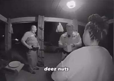 Risky joke with the cops