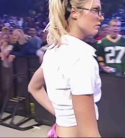 Stacy entrance in school girl uniform 