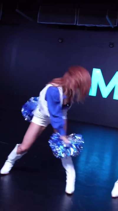 Anneliese and Christy Carlson Romano cheerleader dancing