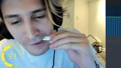 Me eating chalk morning before the test so I get fever