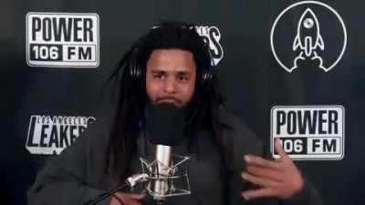 J Cole also freestyled to StillTippin on LALeakers