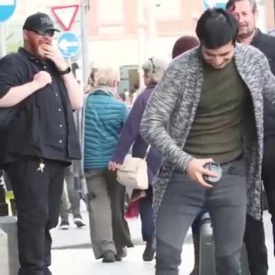 Absolute shock followed by relief.