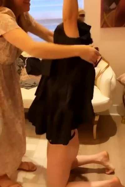 Kaley Cuoco in thong