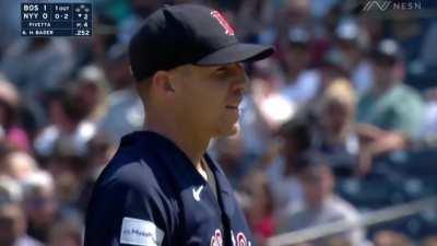 Pivetta, McGuire & Bader all think its strike three. Ump begs to differ