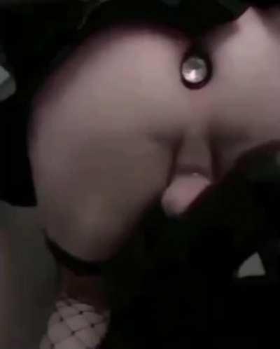 The size difference is so humiliating, but it makes me leak my in little chastity cage. 🔒😢