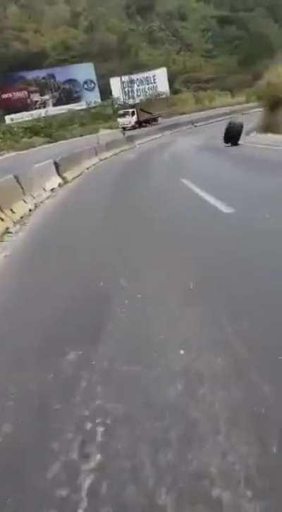 thanks to guard rail it didn't go bad