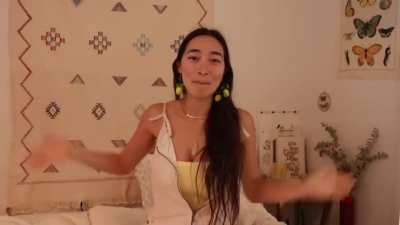 I found this version of her titty massage video on YouTube. I don't know if it's the full version