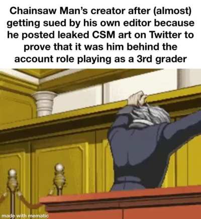 Fun Fact: the only known footage we’ve seen of Fujimoto’s appearance is an old video of himself trying to levitate