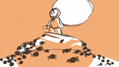 A rough little animatic I made of Traves, Spider Killer