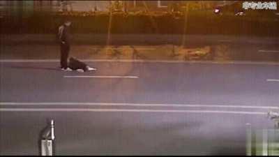 Trying to win an argument by lying in the middle of the road