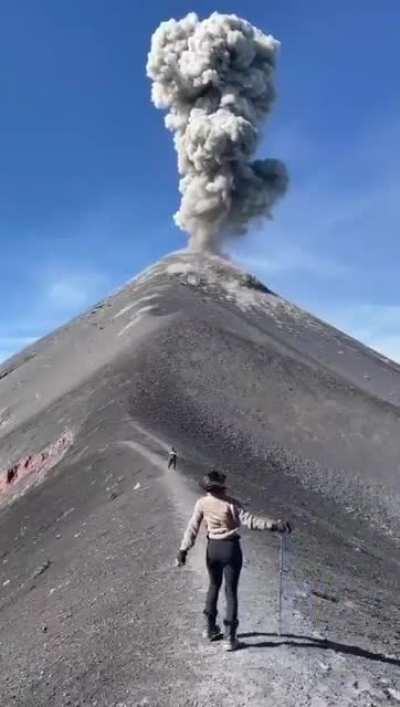 Volcano eruption