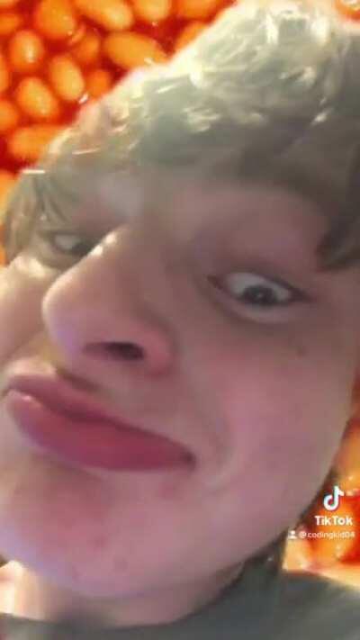 Doing a satanic ritual to summon the bean god, as you do.