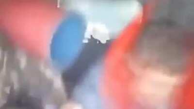 Russian T-90 tank in action