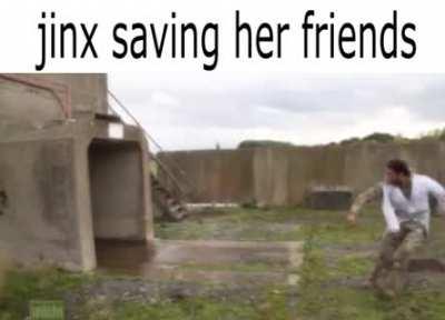 jinx saves her friends