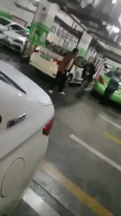 Two men got into a fight over something trivial.