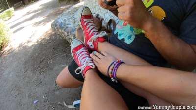 wow. I made him cum twice in the public park (OC)