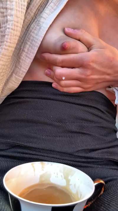 Have a cup of morning coffee with your mommy